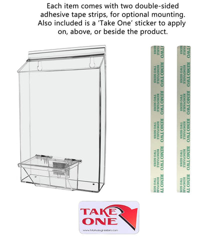 Eight and a half Magazine Outdoor Holder Literature Document With Adbox with sticker and adhesive