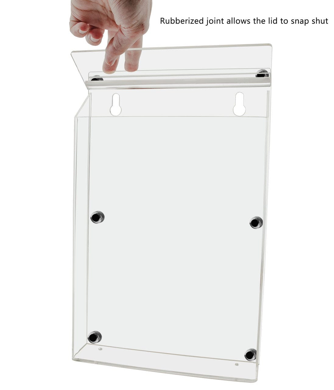 8.5"W x 11"H Magnetic Outdoor Brochure Holder Flyer Box with Lid