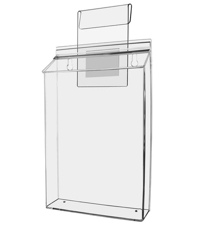 8.5"W x 11"H Outdoor Brochure Holder Window Hook Flyer Box