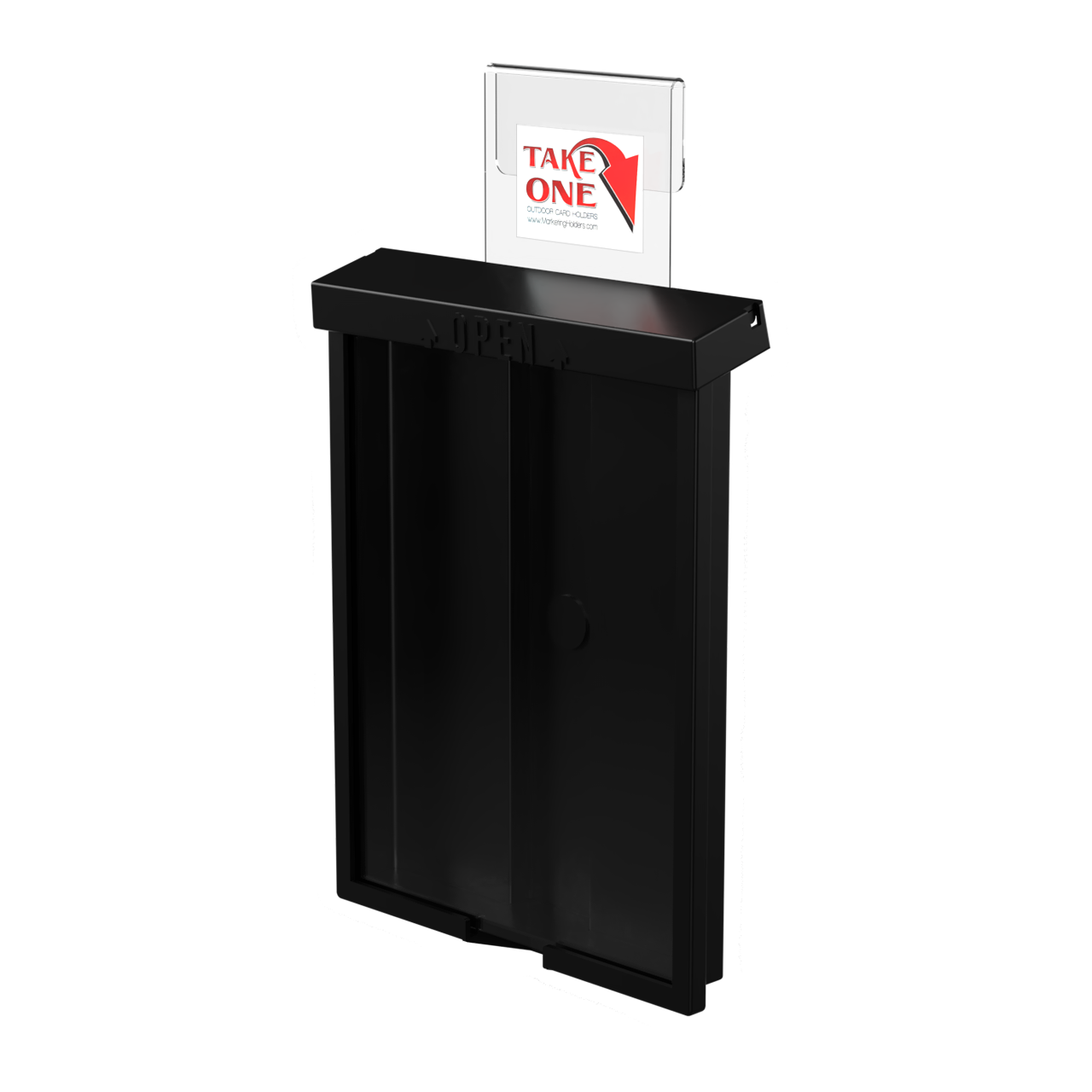 8.5"W x 11"H Outdoor Window Hook Catalog Holder Brochure Box