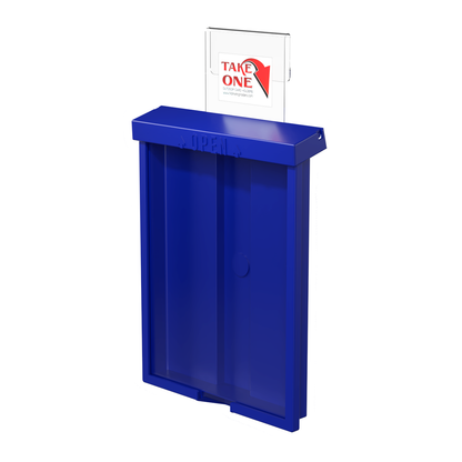 8.5"W x 11"H Outdoor Window Hook Catalog Holder Brochure Box