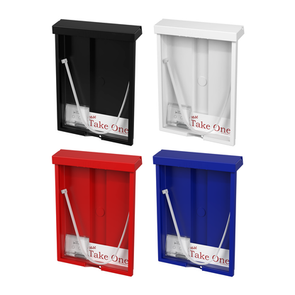 8.5"W x 11"H Outdoor Flyer Holder Wall Mount Brochure Box with Lid