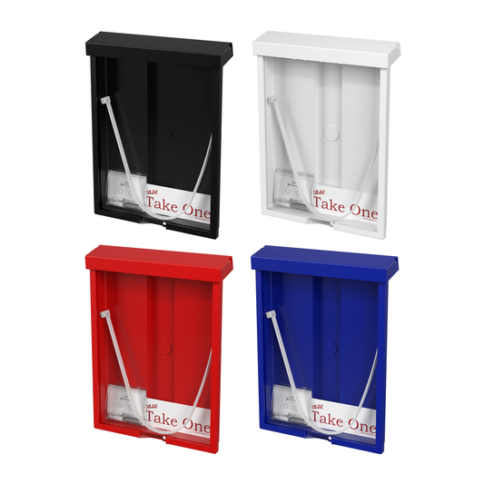 8.5"W x 11"H Outdoor Flyer Holder Wall Mount Brochure Box with Lid