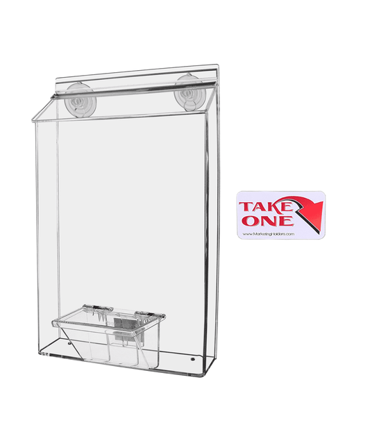 Outdoor Flyer Holder with Suction Cups and Card Box