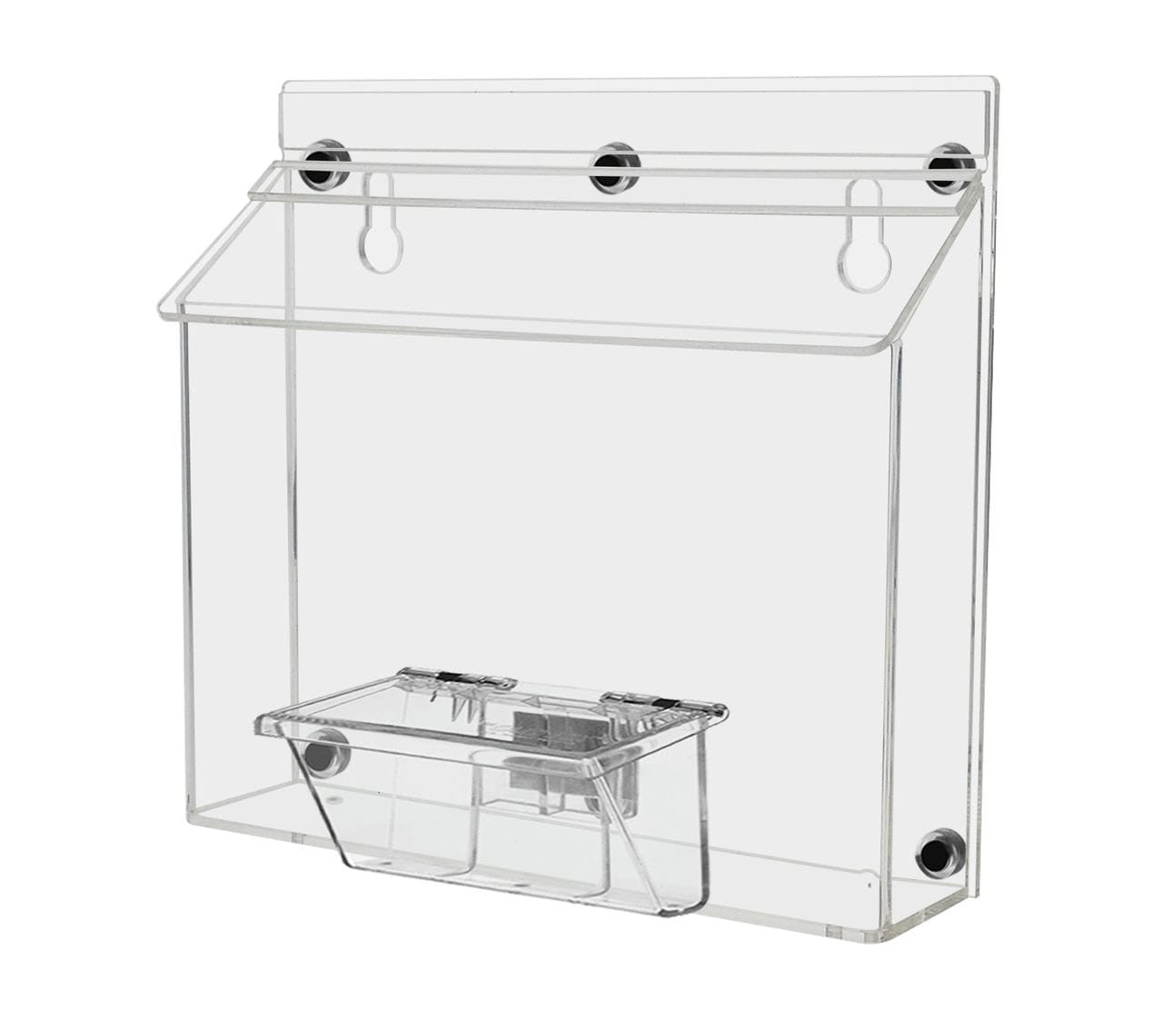 9"W x 6"H Magnetic Outdoor Bifold Brochure Holder with Card Box