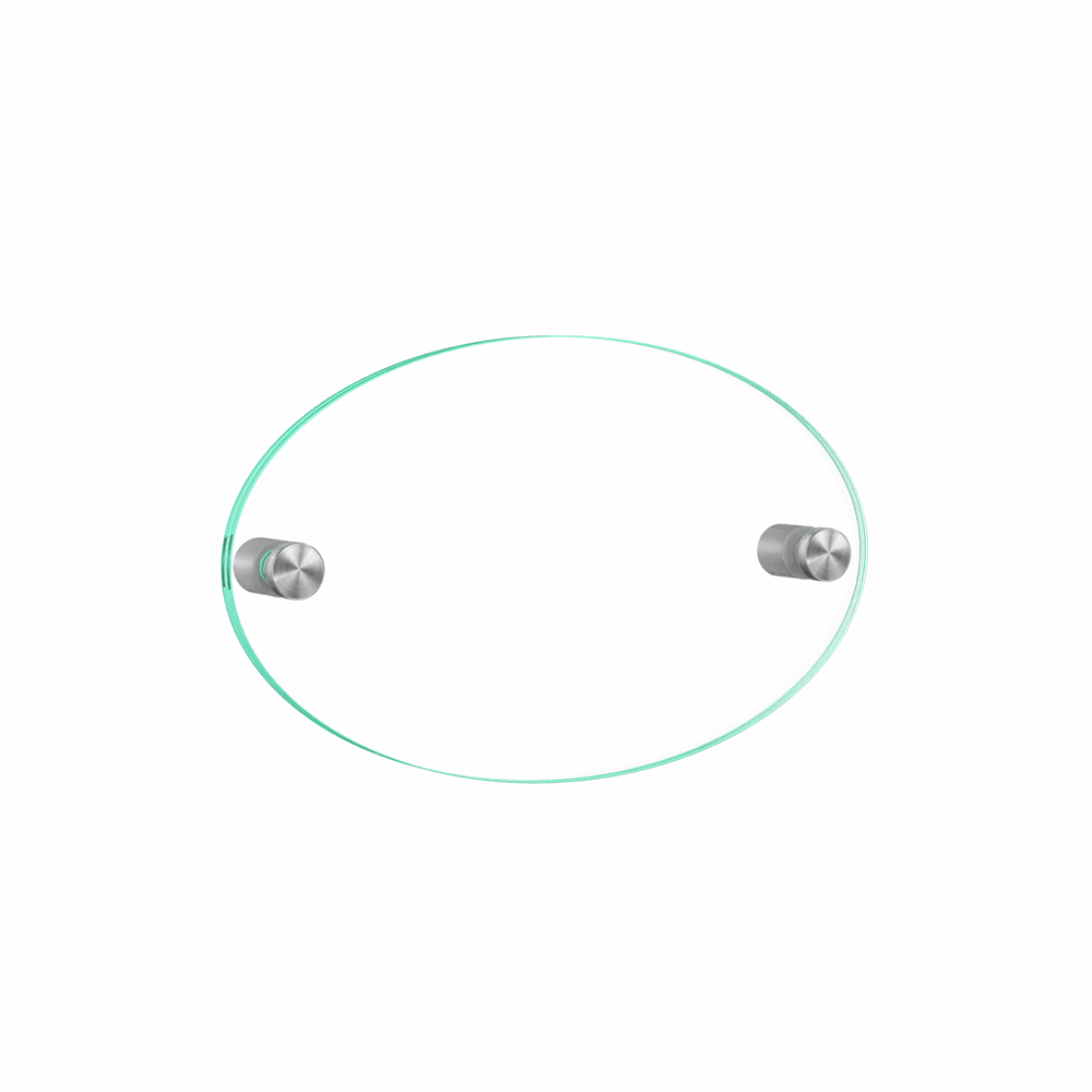 8" x  5" Wall Sign Holder Euro Style With Stainless Standoffs