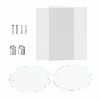 8" x  5" Wall Sign Holder Euro Style With Stainless Standoffs