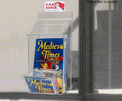 4"W x 6"H Outdoor Postcard Holder Wall Mount with Card Box