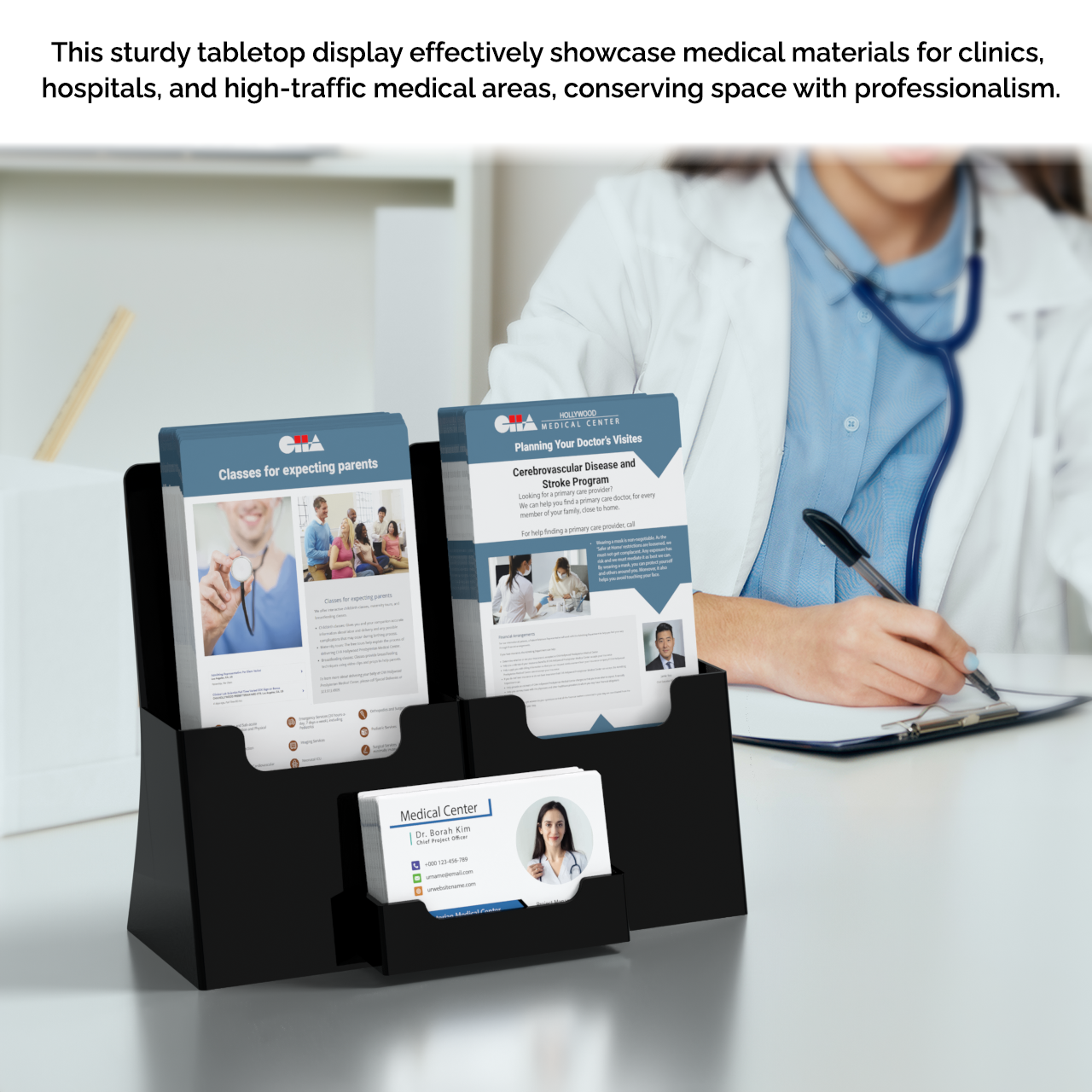 Multi Pocket Printed Media Holder