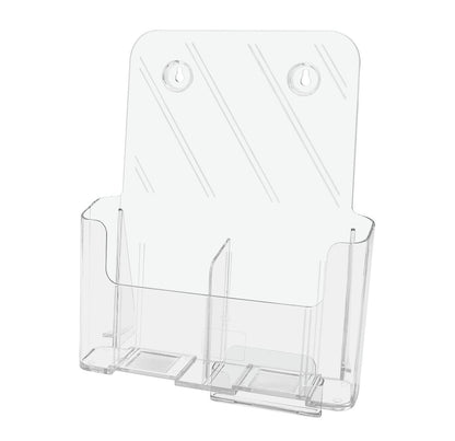 Brochure Holder for Trifolds and Flyers with Gift Card Pocket