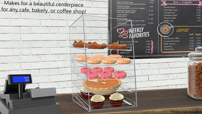 12.25" x 14.25" x 23.75" Bakery Pastry Display Cabinet with 5 Trays