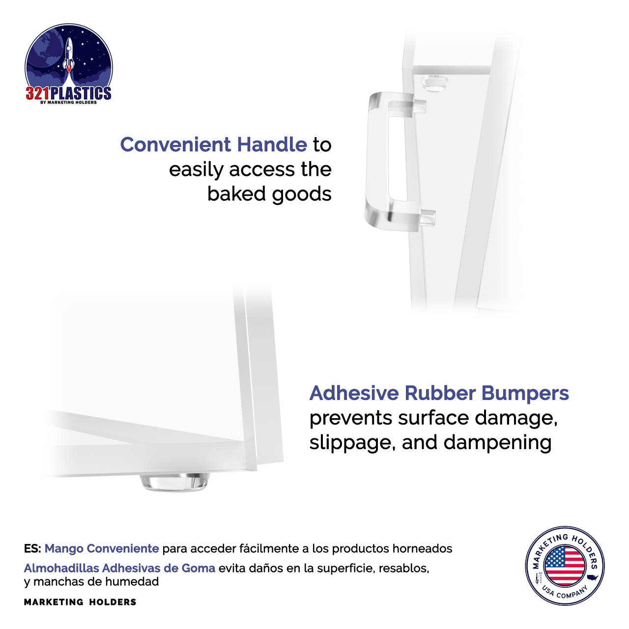 Bakery Pastry Display Cabinet 10.25" x 11.5" x 11" with 2 Trays