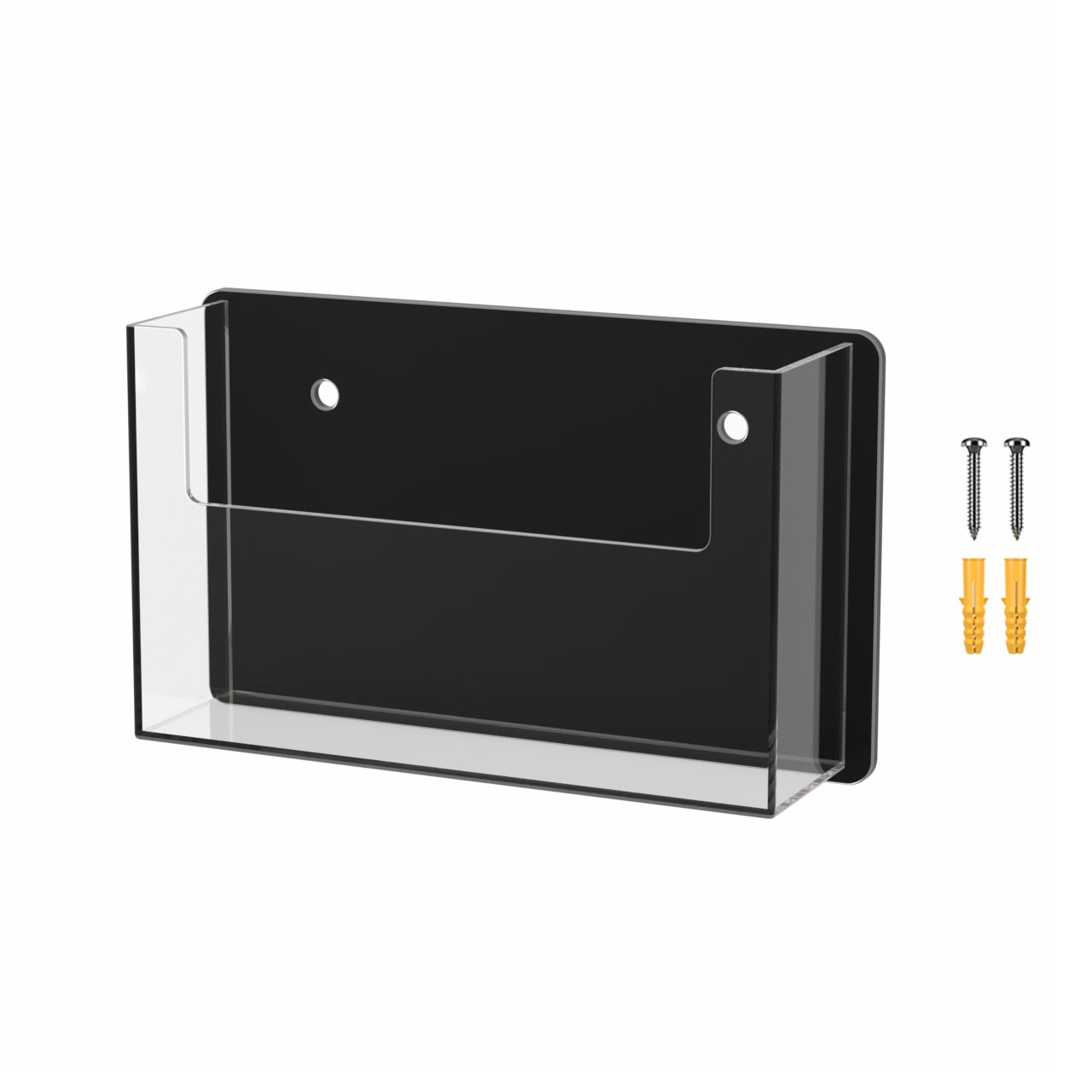 Wall Single Pocket Postcard Holder for 6"W Advertising Literature