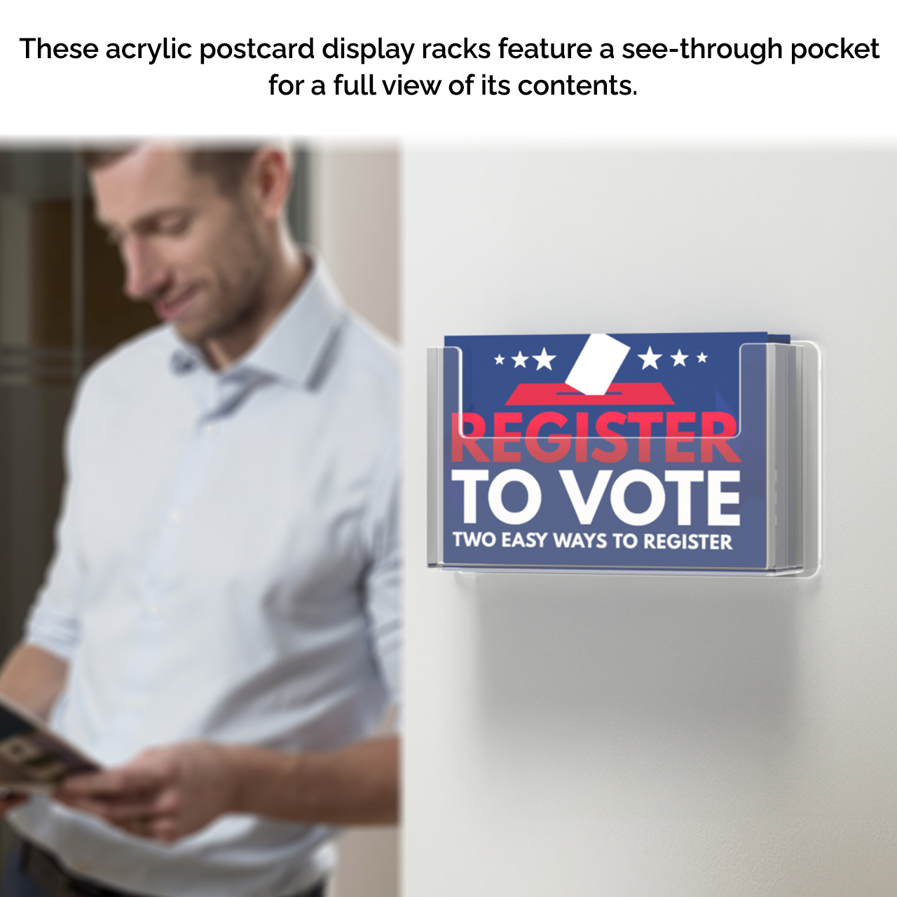 Single Pocket Index Card Holder