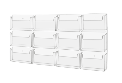 Wall Postcard Holder Organizer 12 Pocket for 6"W Advertisements