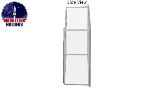 Wall Two Pocket Postcard Holder for 6"W Advertising Literature