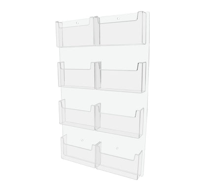 Wall Postcard Holder 8 Pocket Organizer for 6"W Advertisements