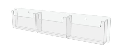 Post Card Display System Wall Mount Three Pocket