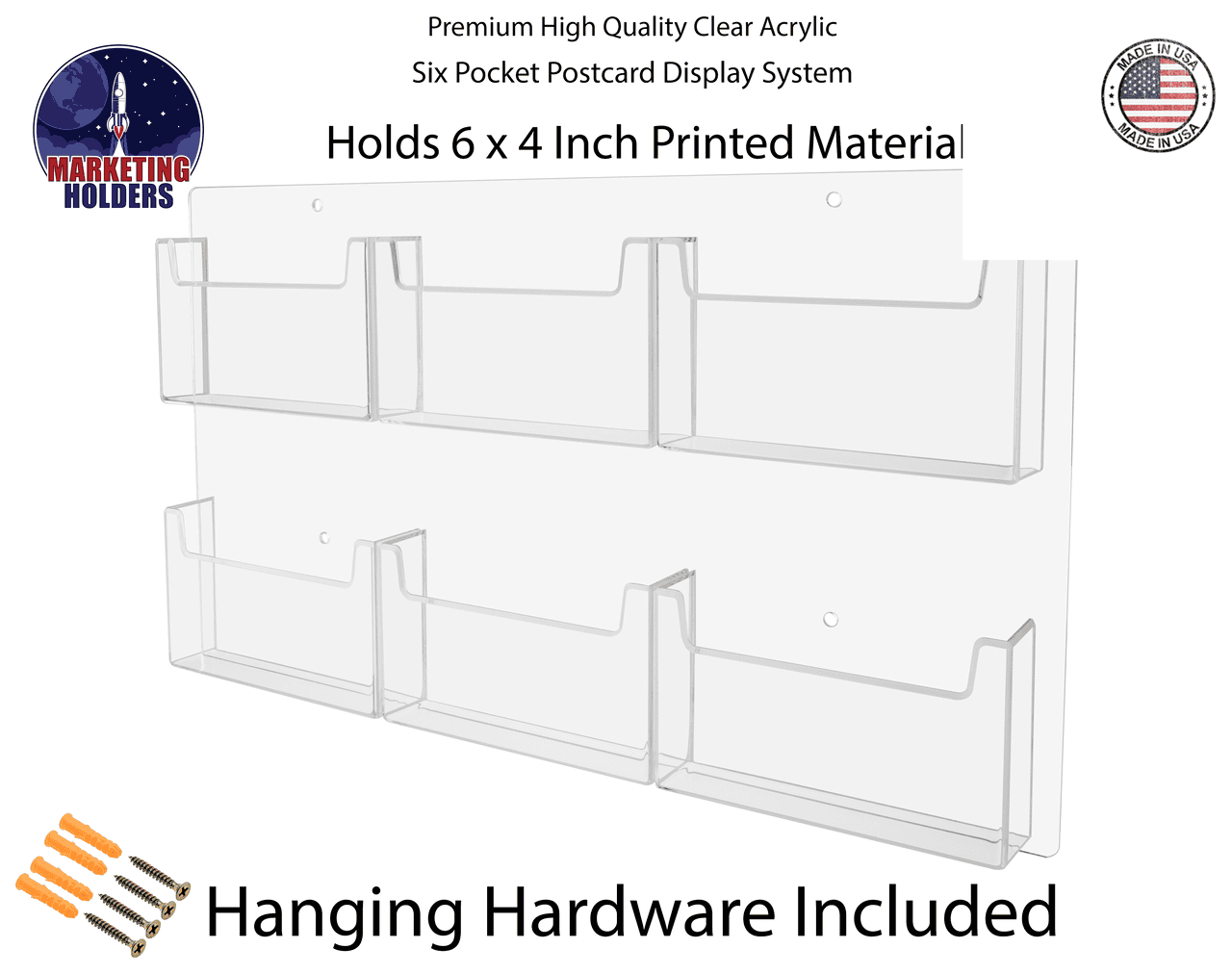 Wall Mount Postcard Organizer