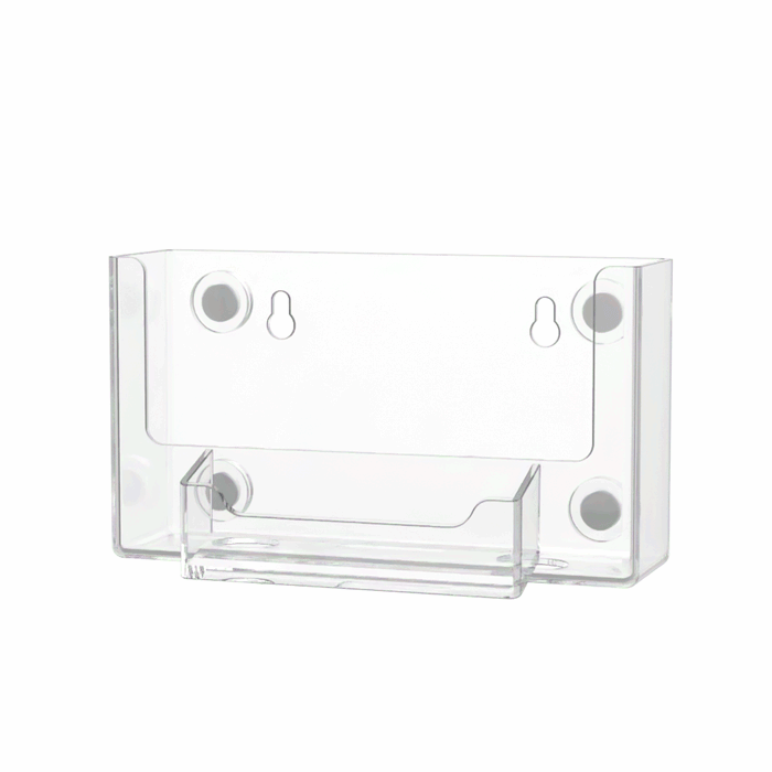 6"W Magnetic Postcard Holder with Business Card Pocket