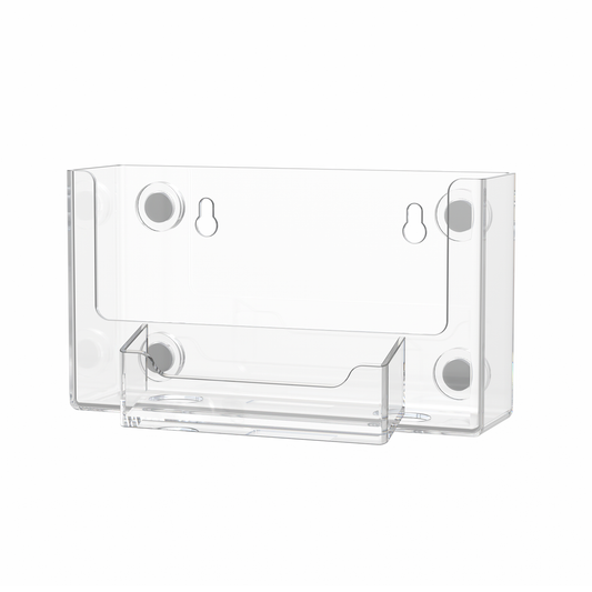6"W Magnetic Postcard Holder with Business Card Pocket
