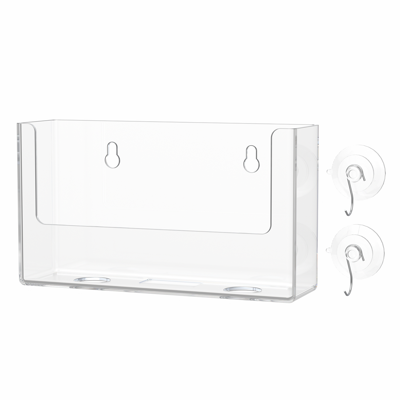 Suction Cup 6"W Postcard Holder with Window Hooks