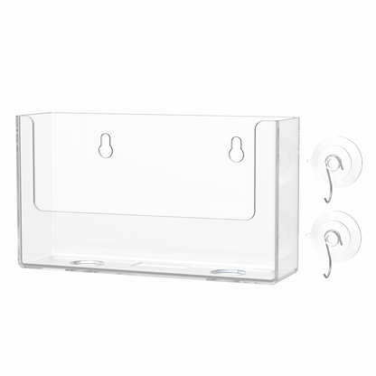 Suction Cup 6"W Postcard Holder with Window Hooks