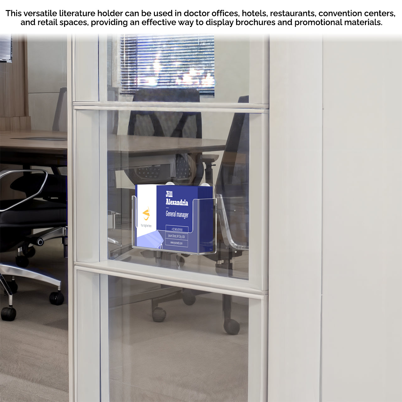 Suction Cup 6"W Postcard Holder with Window Hooks