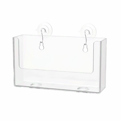 Suction Cup 6"W Postcard Holder with Window Hooks