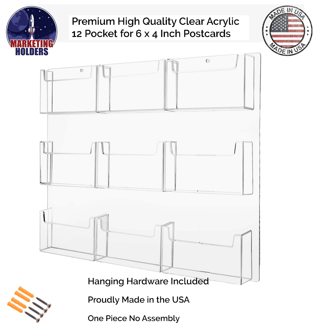 Hardware Included with Postcard Organizer