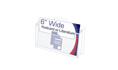 Slatwall 6"W Postcard Index Time Card Single Pocket Holder