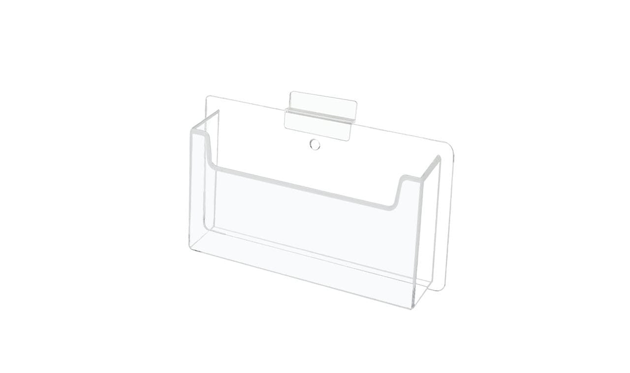 Slatwall 6"W Postcard Index Time Card Single Pocket Holder