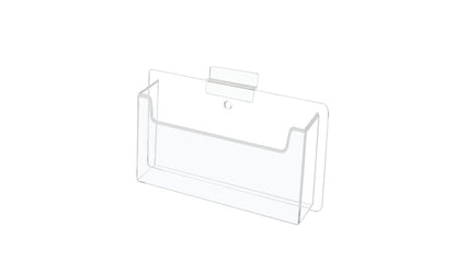 Slatwall 6"W Postcard Index Time Card Single Pocket Holder