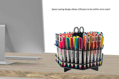 Pen or Brushes Organizer with Handle Marker 120 Slot