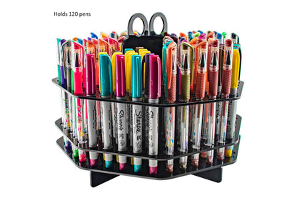 Pen or Brushes Organizer with Handle Marker 120 Slot