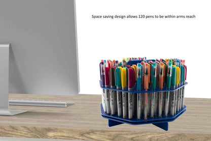 Pen or Brushes Organizer with Handle Marker 120 Slot