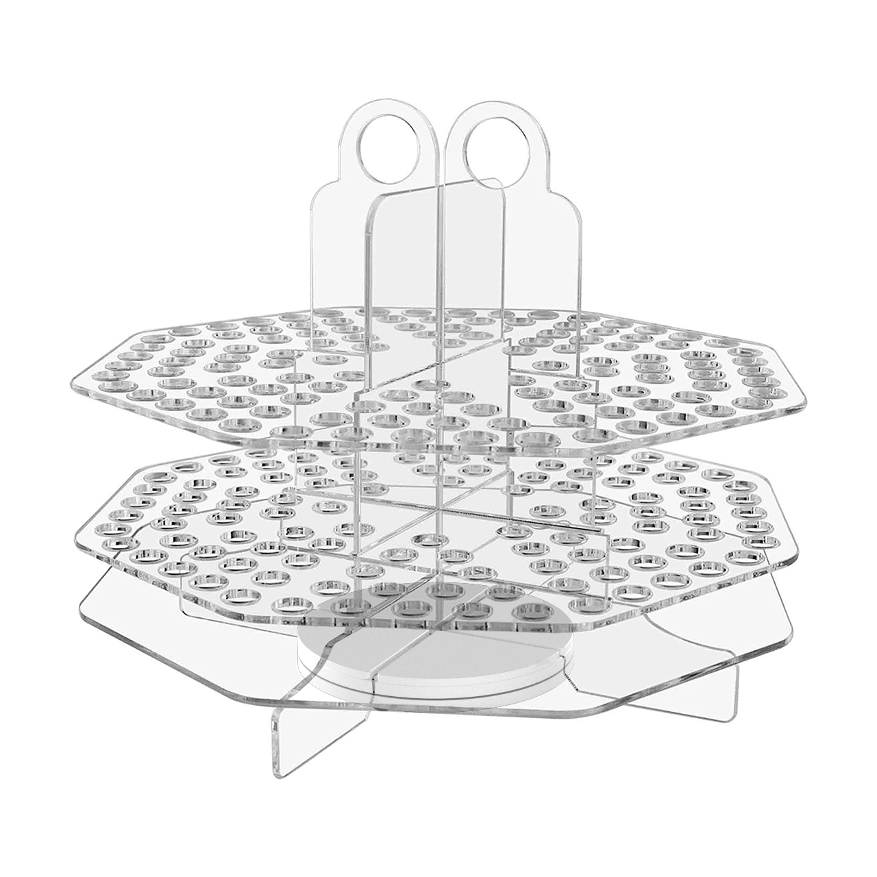 Rotating 120 Slot Pen Marker Brushes Holder Display Organization