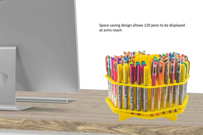 Pen or Brushes Organizer with Handle Marker 120 Slot
