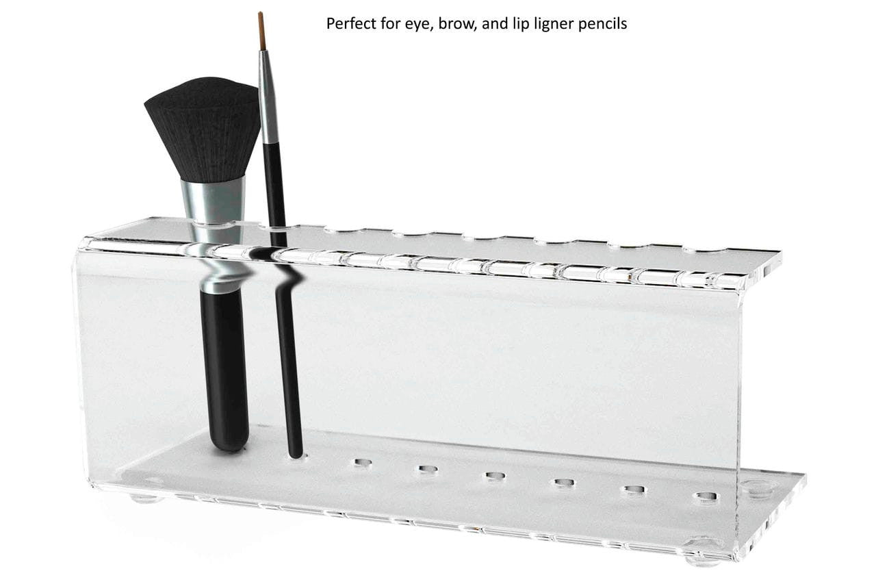 Pen and sharpie holder holds eight writing utensils or paint brushes