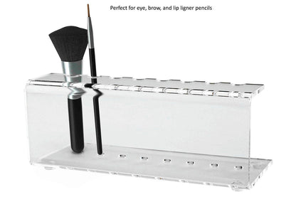 Pen and sharpie holder holds eight writing utensils or paint brushes