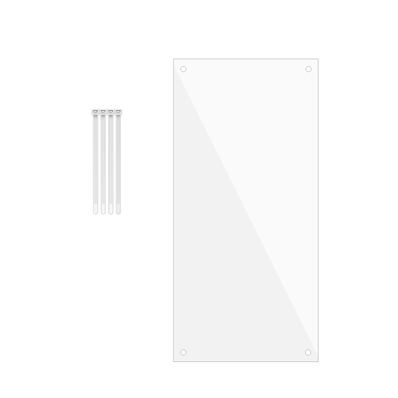 11.5"W x 5.5"H Urine Guard Pet Cage Liner Splash Guard Plastic