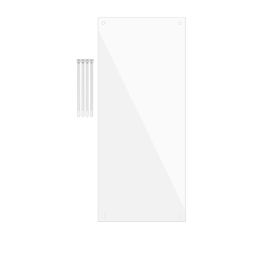 14"W x 6"H Urine Guard Pet Cage Siding Liner Splash Guard Clear