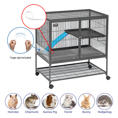 14"W x 6"H Urine Guard Pet Cage Siding Liner Splash Guard Clear