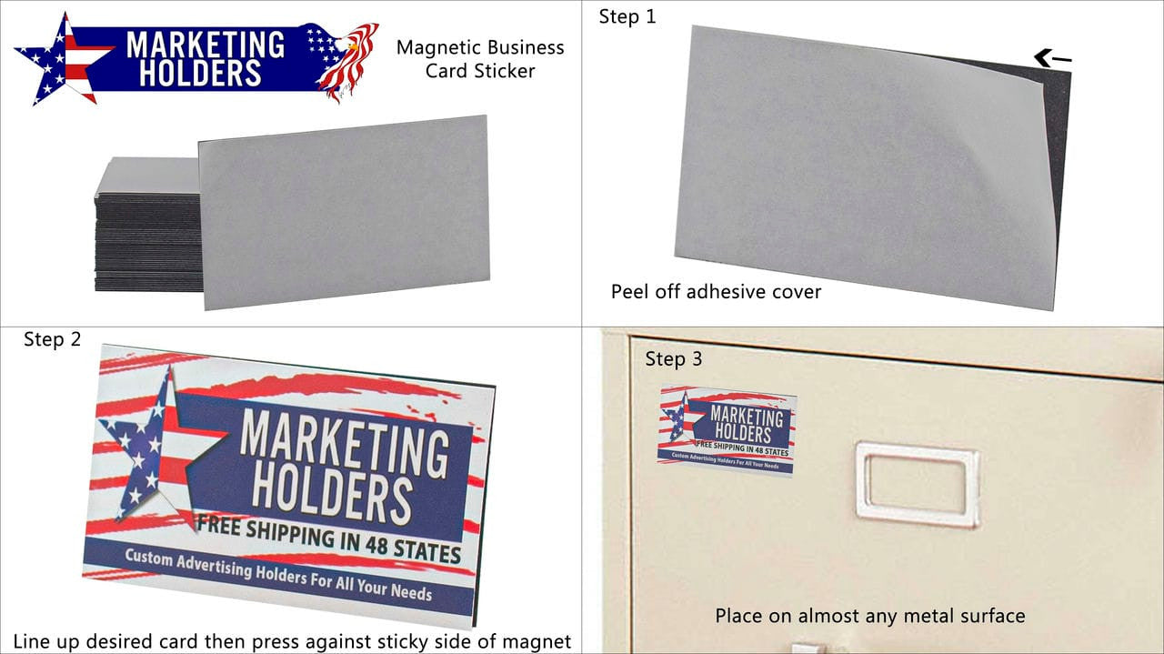 Peel and Stick Business Card Magnets Lot of 25