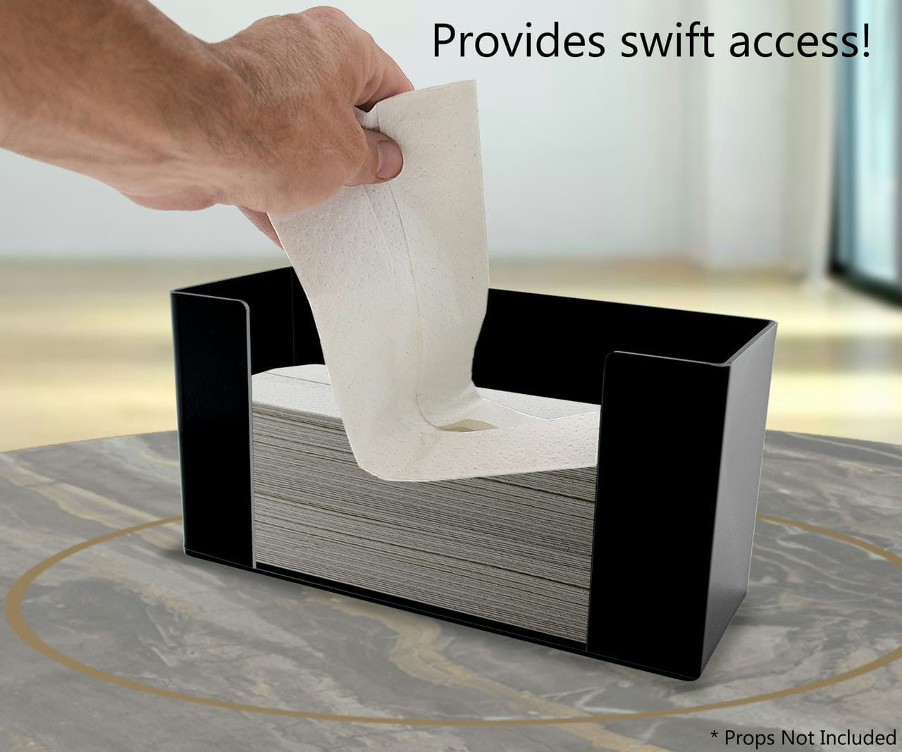 Paper Towel Holder with Keyholes Wall Mount or Countertop