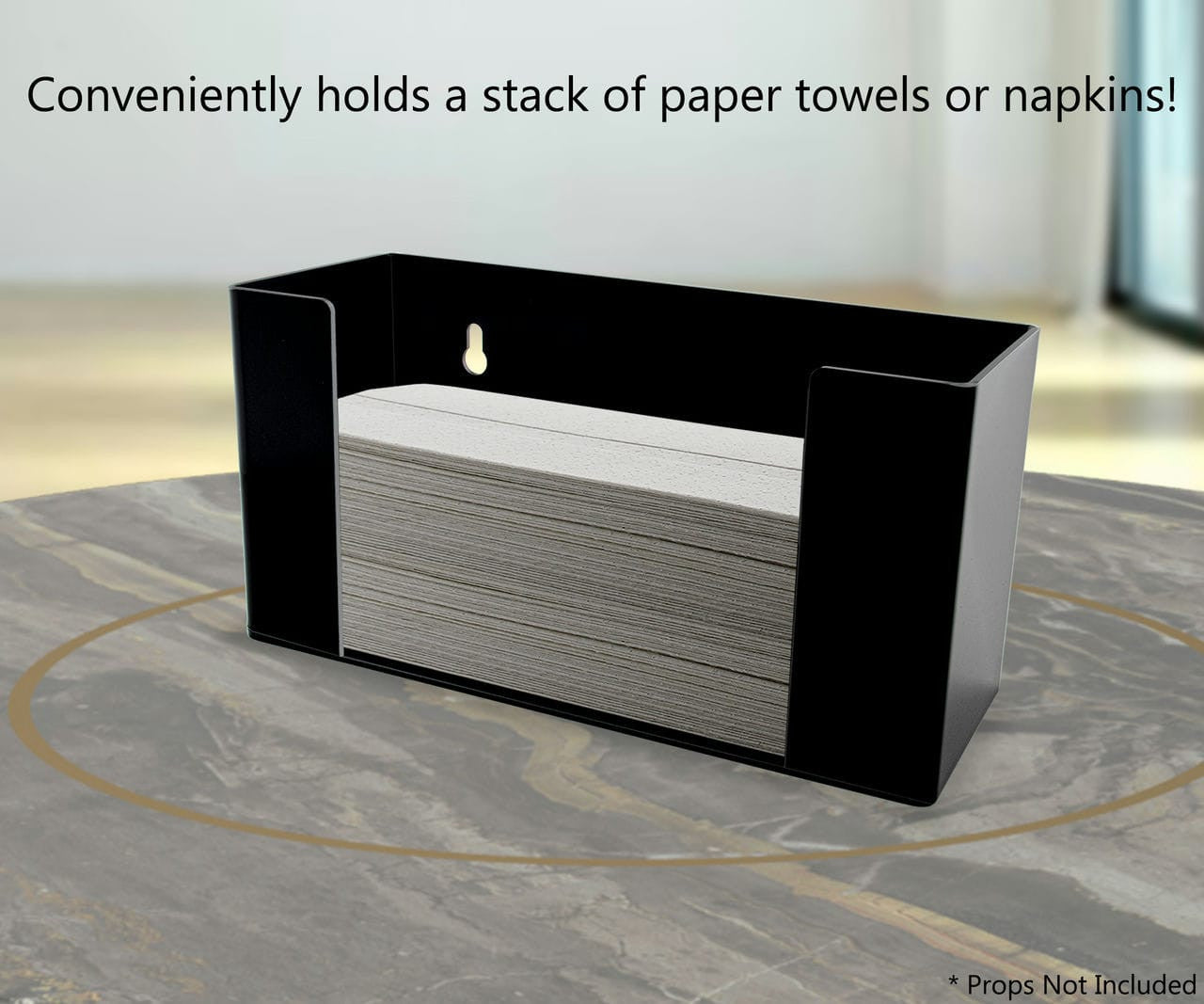 Paper Towel Holder with Keyholes Wall Mount or Countertop