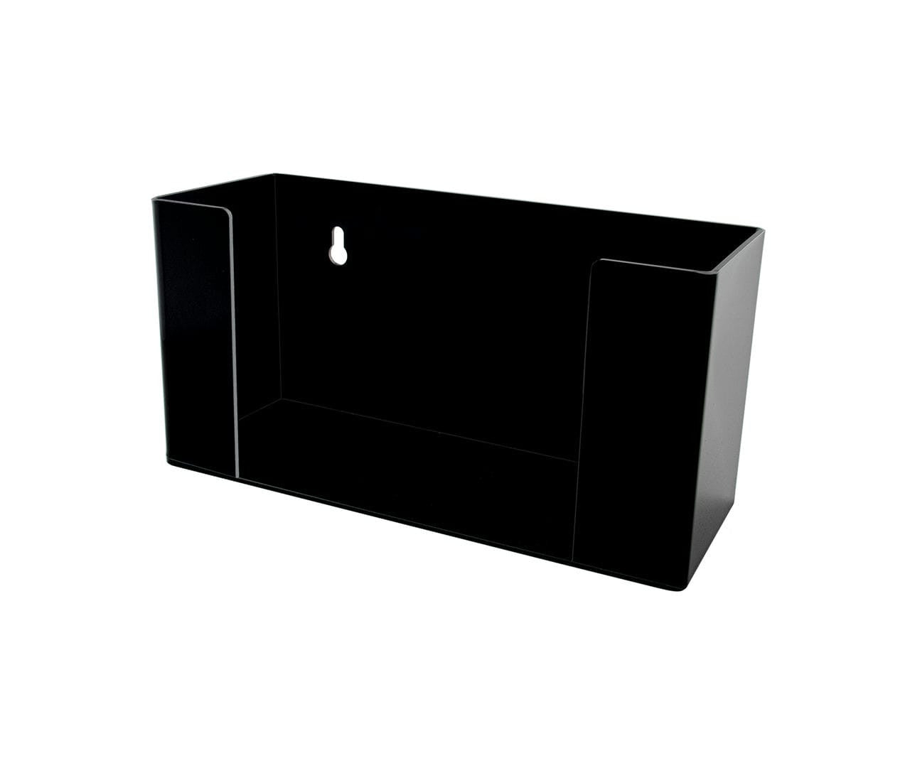 Eleven and Three Quarters Inches Wide by Five and a Three Quarters Inches Deep Paper towel holder in black