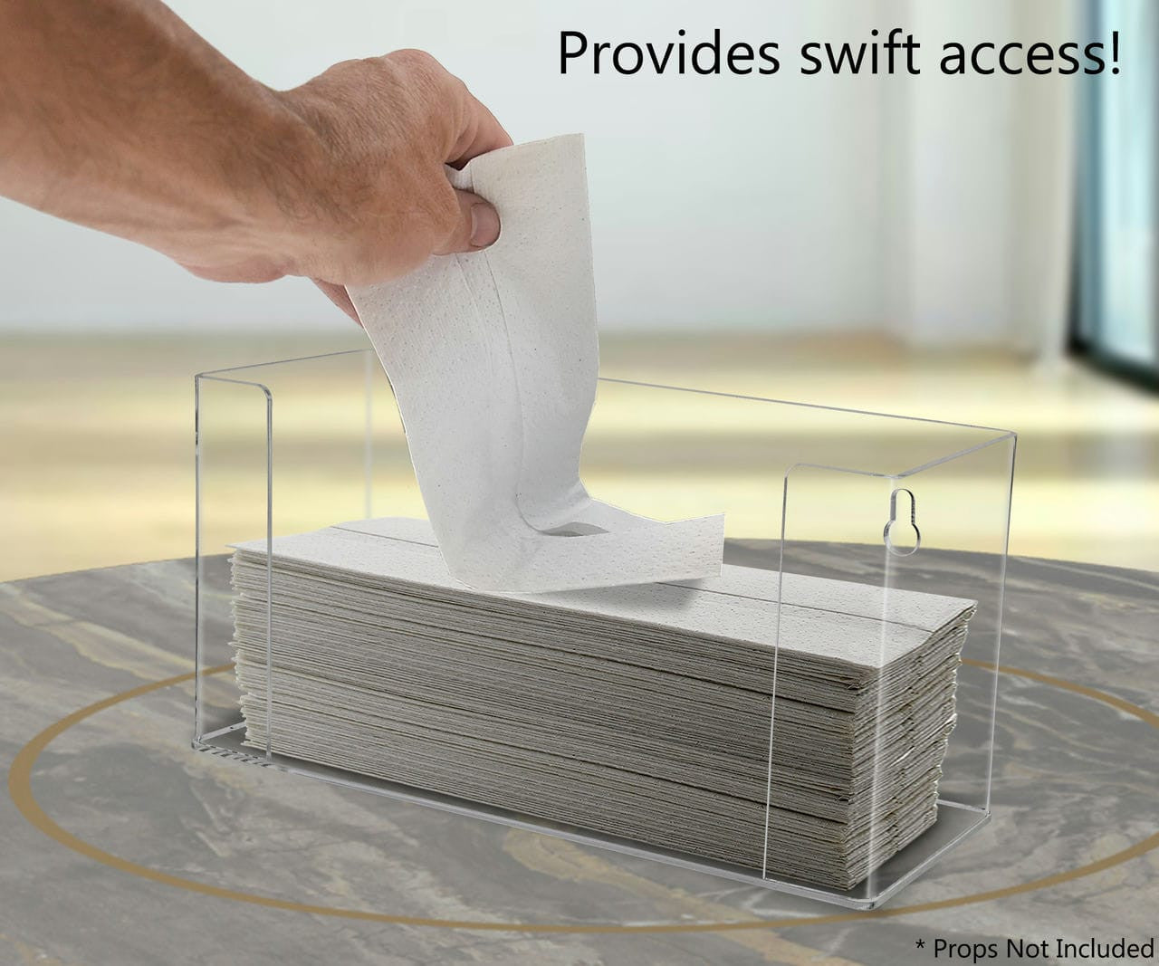 Eleven and Three Quarters Inches Wide by Five and a Three Quarters Inches Deep Provides swift and easy access to contents