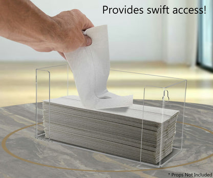 Paper Towel Holder with Keyholes Wall Mount or Countertop