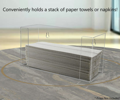 Paper Towel Holder with Keyholes Wall Mount or Countertop